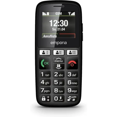 Mobile telephone for older adults emporia HAPPY E30.v3 Black