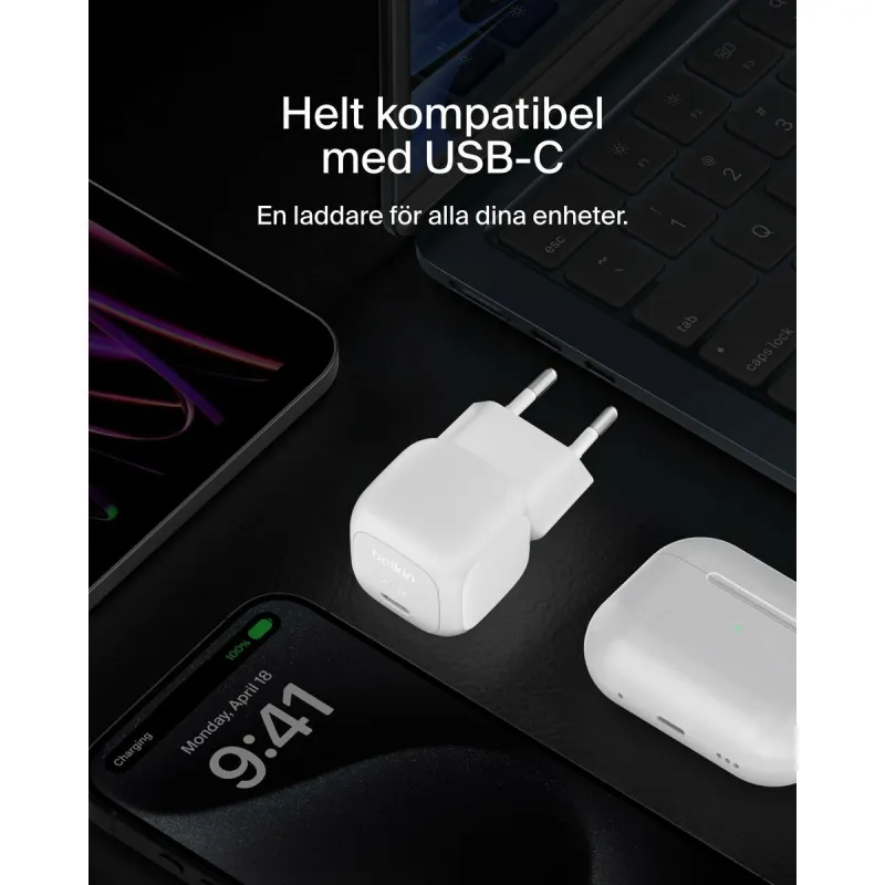 Lightning Kabelis Belkin WCA009KQ1MWH-B6 Balts
