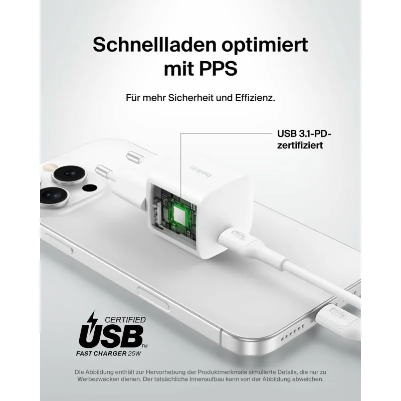 USB uz Lightning Kabelis Belkin WCA012KQWH Balts