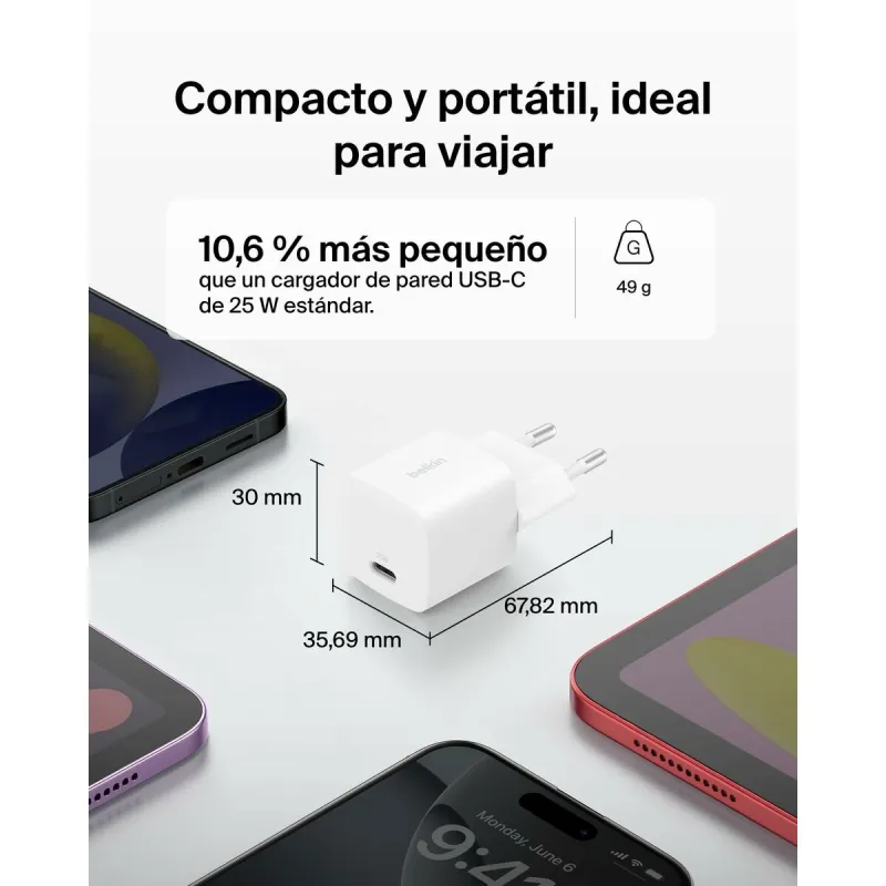 USB uz Lightning Kabelis Belkin WCA012KQWH Balts