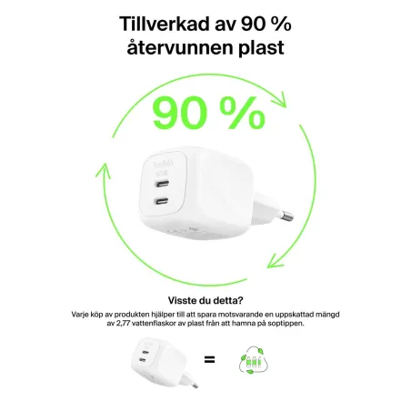 Wall Charger Belkin WCH019KQWH White 50 W