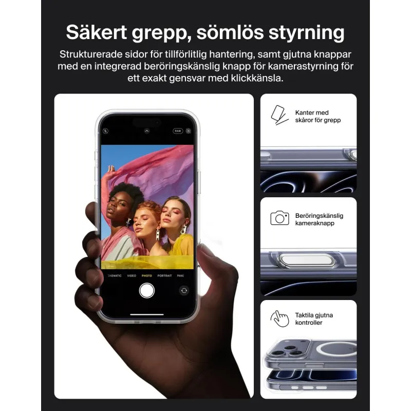 Pārvietojams Pārsegs Belkin iPhone 17 Pro Max Caurspīdīgs