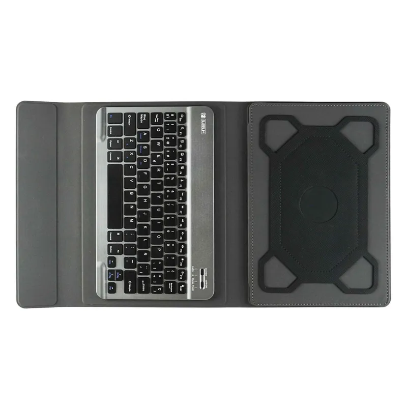 Planšetdatora un Klaviatūras Vāks Subblim SUB-KT2-BT0002 Pelēks Spāņu Qwerty Bluetooth