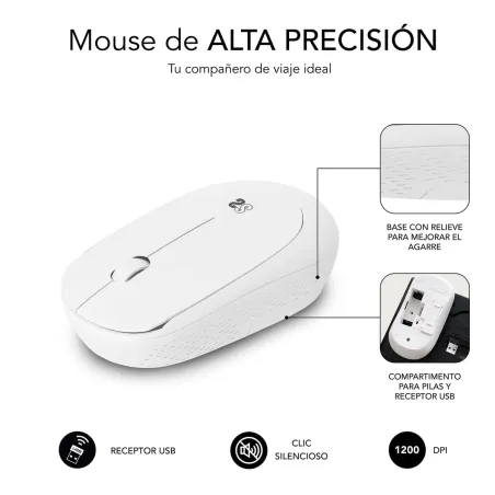 Pelės Kilimėlis Subblim XL + WIRELESS MOUSE Purpurinis