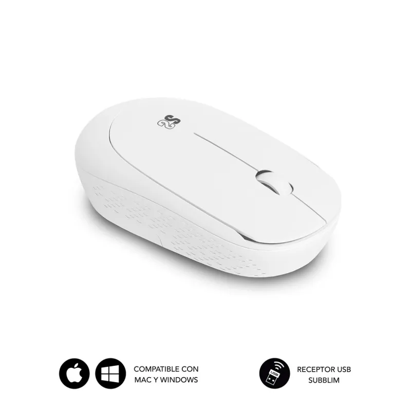 Pelės Kilimėlis Subblim XL + WIRELESS MOUSE Purpurinis