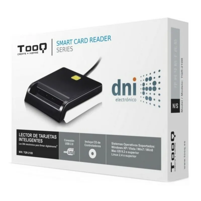 Кардридер смарт-карт TooQ USB 2.0