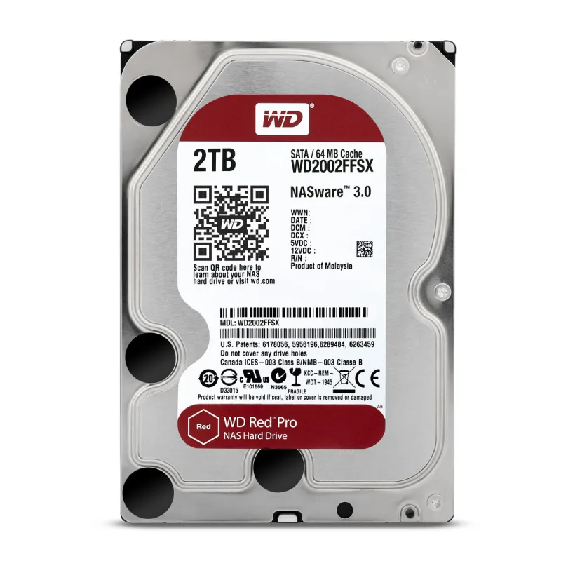 Cietais Disks Western Digital RED PRO NAS 3,5" 7200 rpm