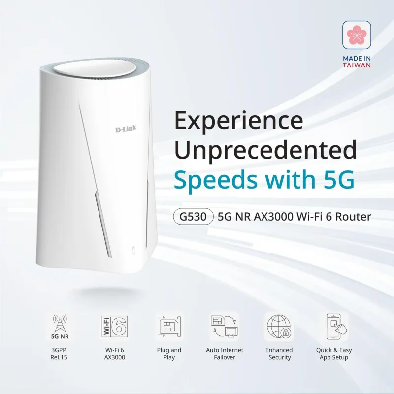Router D-Link G530V2 V2 White RJ45 Ethernet LAN Wi-Fi