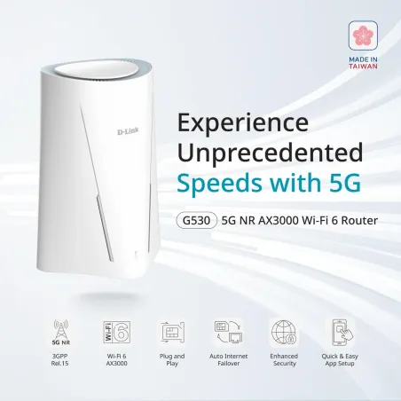 Router D-Link G530V2 V2 White RJ45 Ethernet LAN Wi-Fi