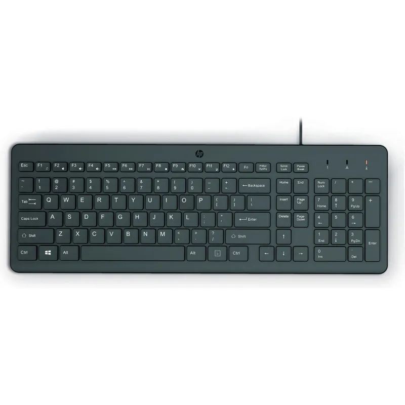 Klaviatuur HP 150 Must Hispaaniakeelne Qwerty
