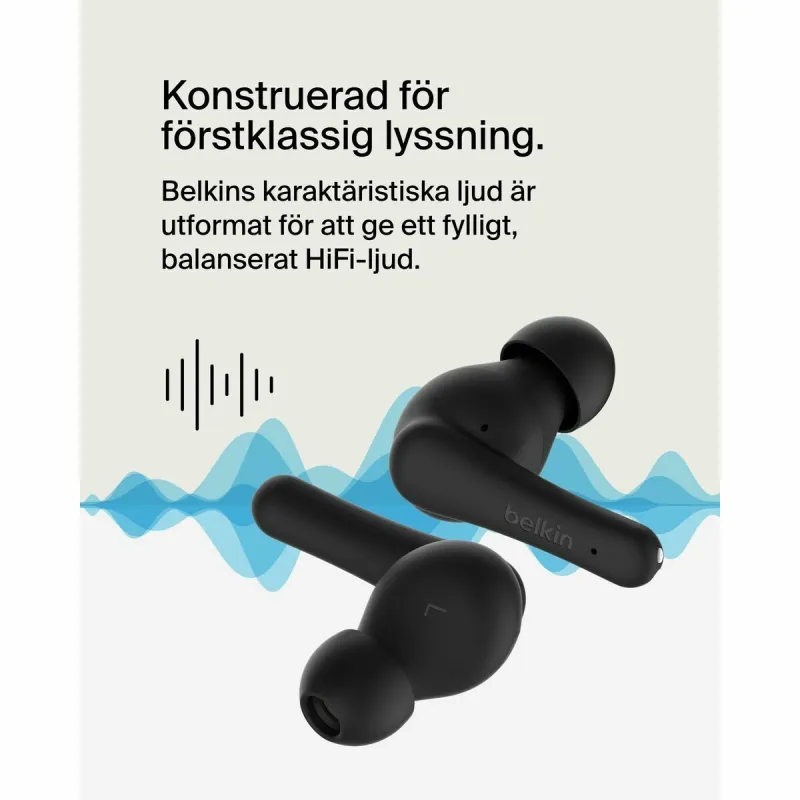 Headphones Belkin SOUNDFORM RHYTHM TR Black