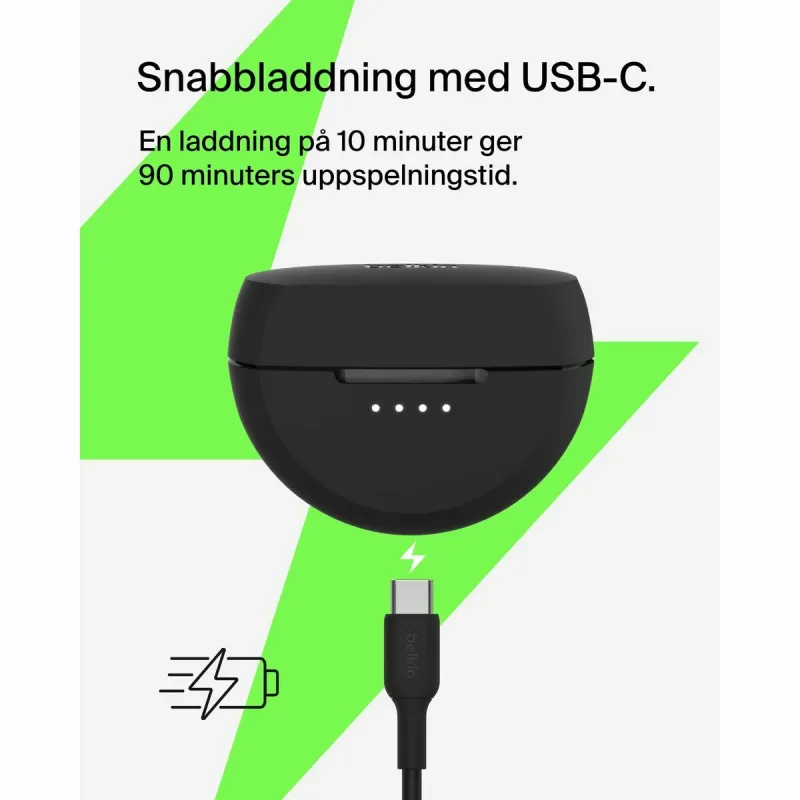 Headphones Belkin SOUNDFORM RHYTHM TR Black