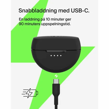 Headphones Belkin SOUNDFORM RHYTHM TR Black