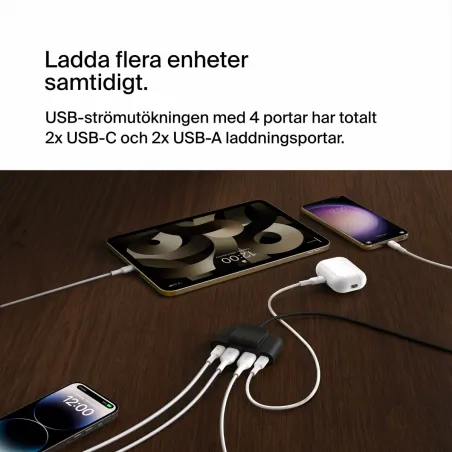 USB Hub Belkin BUZ001BT2MBKB7 Black