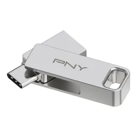 USB atmintukas PNY PFDI64GDULINKTYCG Sidabras Plienas 64 GB