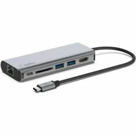 USB Centrmezgls Belkin AVC008BTSGY Sudrabains