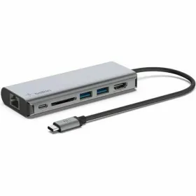 USB Centrmezgls Belkin AVC008BTSGY Sudrabains