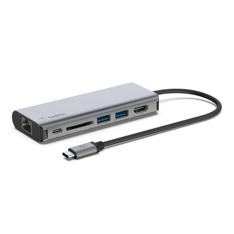 USB šakotuvas Belkin AVC008BTSGY Sidabras