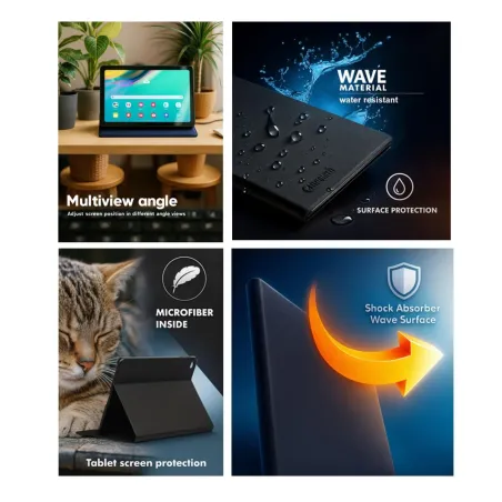 Tablet cover Silver HT 112011740199 Black