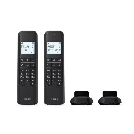 Belaidis telefonas Philips M4702B/12 Juoda