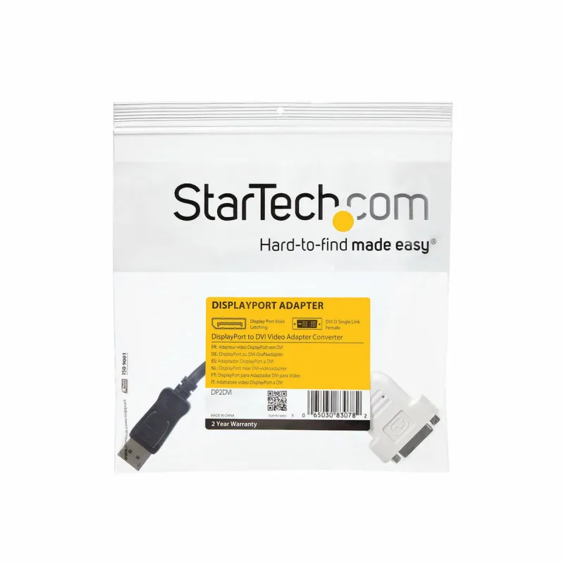 DisplayPort - DVI adapteris Startech DP2DVI Juoda
