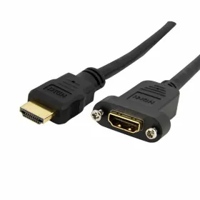 HDMI kabelis Startech HDMIPNLFM3           Juoda
