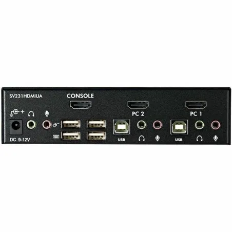 KVM Lüliti Startech SV231HDMIUA FHD HDMI USB Must