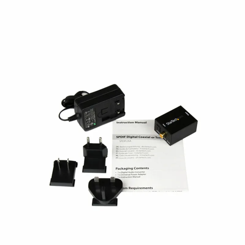 Keitiklis / adapteris Startech UNIRAILS2U Audio Juoda