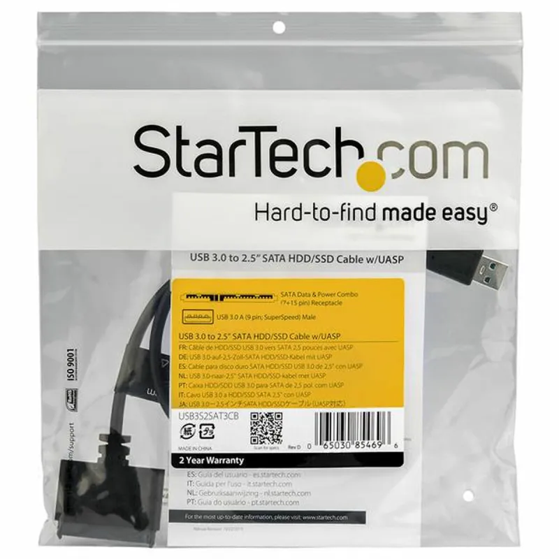USB laikmena SATA kietojo disko adapteriui Startech USB3S2SAT3CB HDD/SSD 2.5"