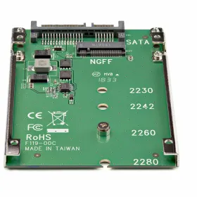 SATA Kovalevyadapteri (2,5 " tai 7 mm) Startech 3180248000 Vihreä