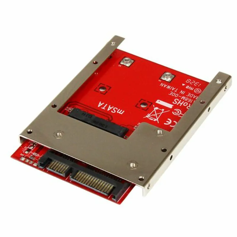 Адаптер SSD Startech SAT32MSAT257 Красный Серебристый SSD mSATA