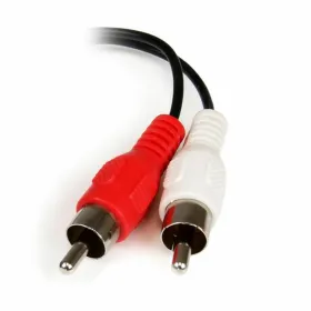 Audioliitin (3,5 mm) - 2 RCA kaapeli Startech MUFMRCA              Musta 0,15 m
