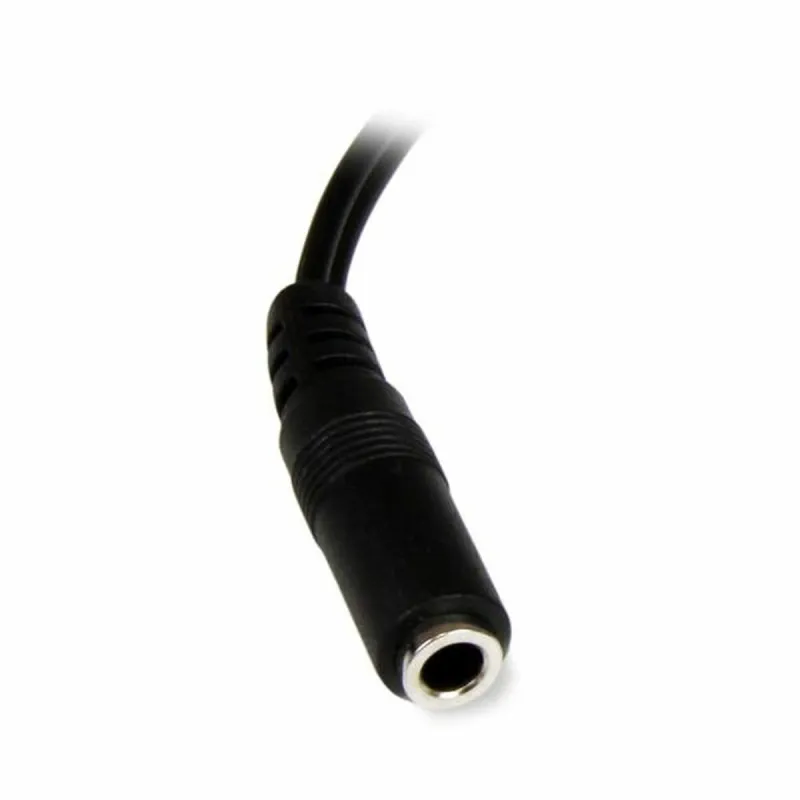 Audio Jack (3,5 mm) - 2 RCA kabelis Startech MUFMRCA              Juoda 0,15 m