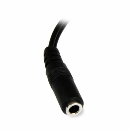 Audio Jack (3,5 mm) - 2 RCA kabelis Startech MUFMRCA              Juoda 0,15 m