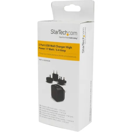 Seinälaturi Startech USB2PACBK            Musta