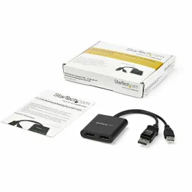 Maišytuvas DisplayPort Startech MSTDP122DP Juoda 4K Ultra HD