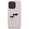 Karl Lagerfeld Silicone Double Heads Print MagSafe - Case iPhone 16 Pro (pink)