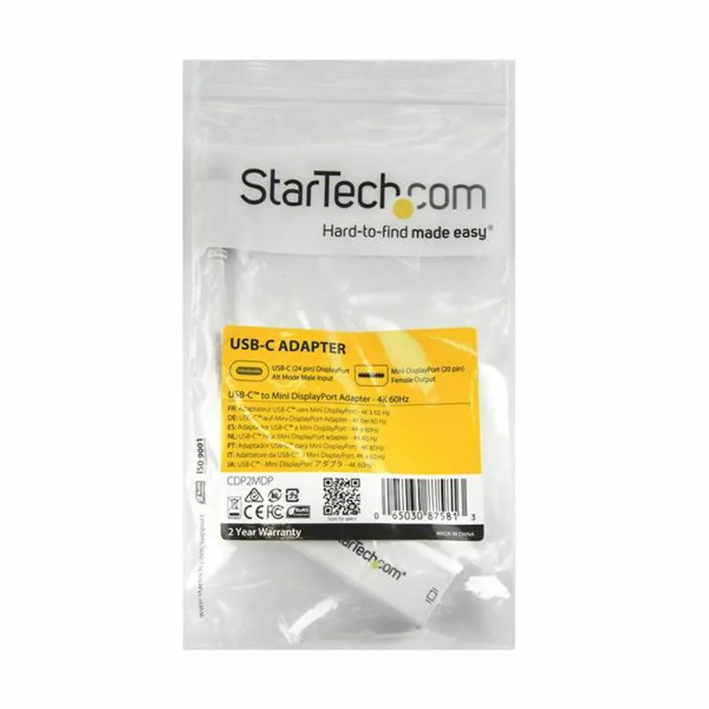 USB C uz Mini DisplayPort Adapteris Startech CDP2MDP              Balts 4K Ultra HD