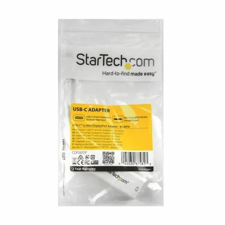 USB C uz Mini DisplayPort Adapteris Startech CDP2MDP              Balts 4K Ultra HD