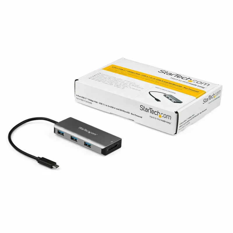3-Port USB Hub Startech HB31C3ASDMB          Sudrabs