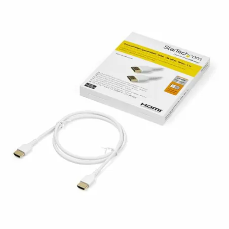Кабель HDMI Startech RHDMM1MPW            4K Ultra HD 1 m Белый