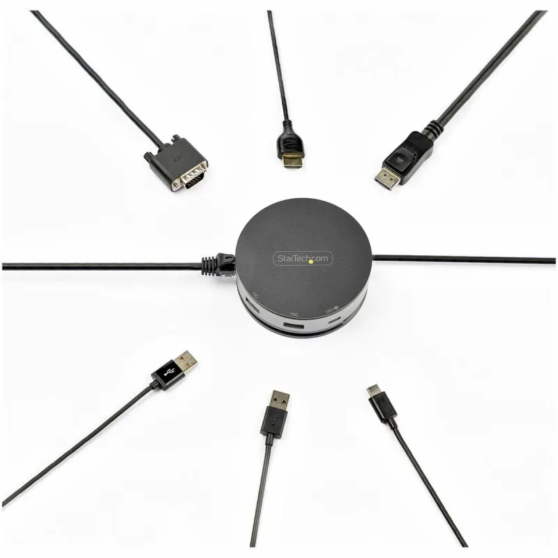 USB-jaotur Startech DKT31CHDVCM          Must