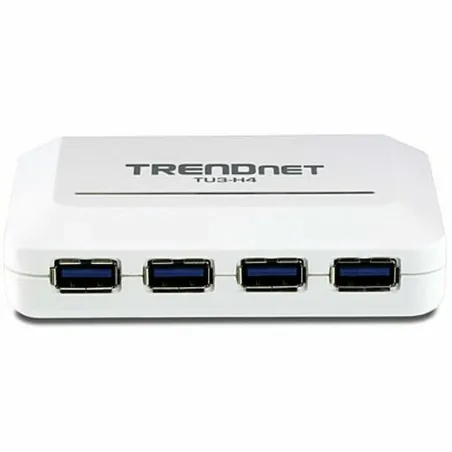 USB Centrmezgls Trendnet TU3-H4               Balts