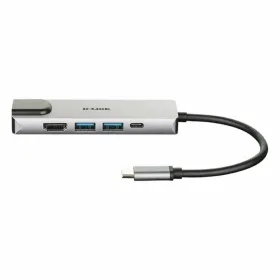 USB Hub C D-Link DUB-M520 Black 60 W
