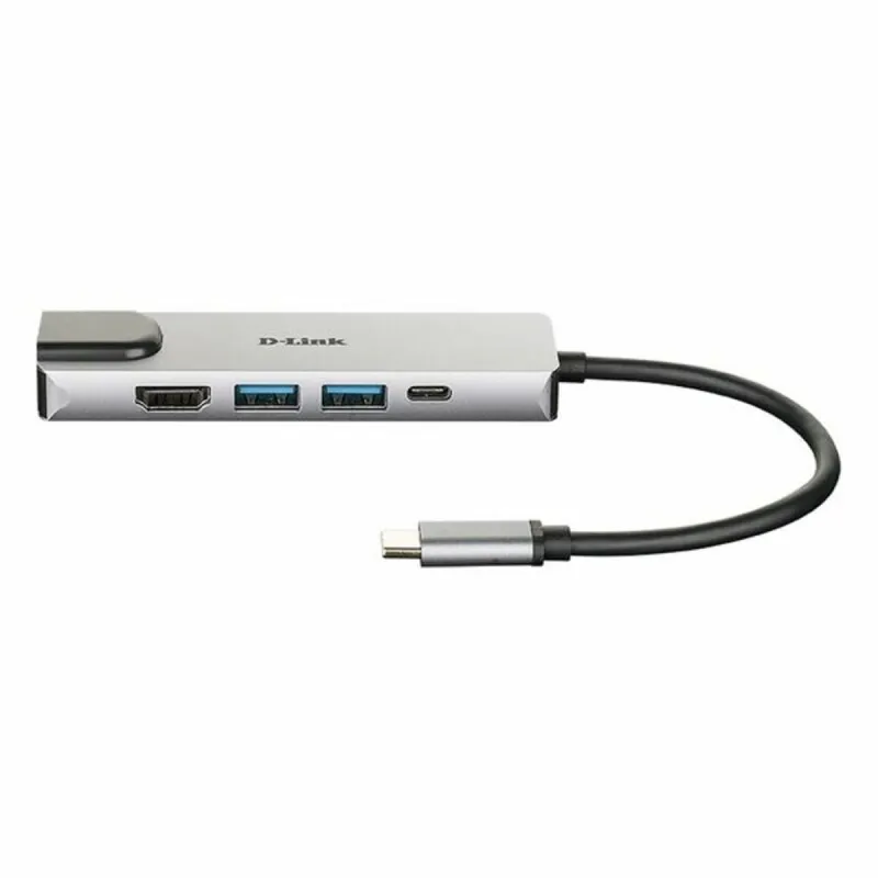 USB Hub C D-Link DUB-M520 Black 60 W