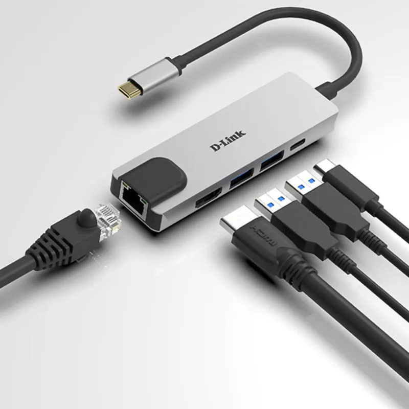 USB Centrmezgls C D-Link DUB-M520 Melns 60 W