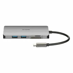 USB-разветвитель C D-Link DUB-M810 Серебристый