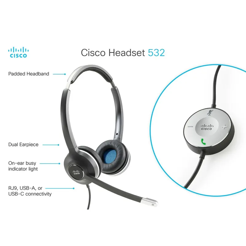 IP-telefon CISCO CP-HS-W-532-RJ=