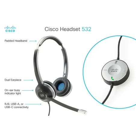IP-telefon CISCO CP-HS-W-532-RJ=