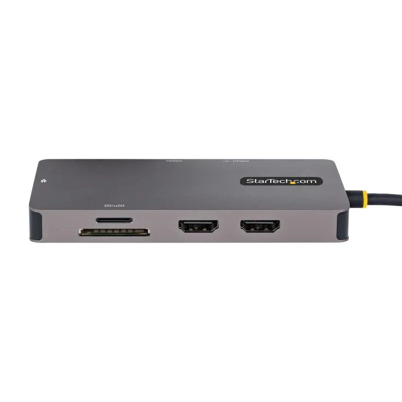 USB Centrmezgls Startech 120B-USBC-MULTIPORT Pelēks 15 W